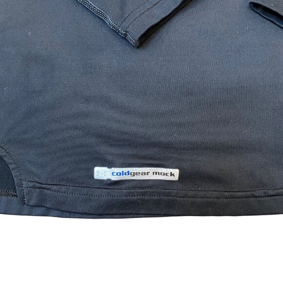 Under Armour Fitted Shirt Mens Small Long Sleeve Cold Gear Mock Neck - Picture 5 of 6